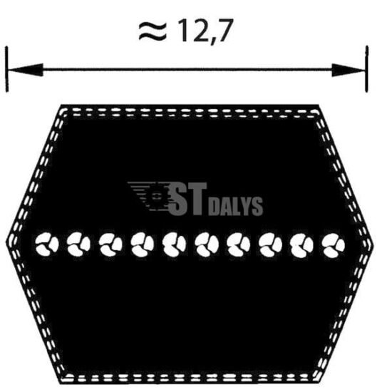 Dvigubas diržas AA85