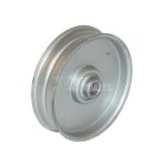Plokšti skriemuliai/įtempimo skriemuliai su flanšu ir guoliu Skriemulys 3/8"x3"