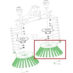 EGHOLM 2100 šlavimo priedo šepetys E01103001