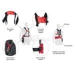 Universalios petnešos trimeriui Tecomec PRO