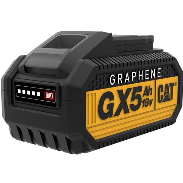 CAT GXB5 18V 5.0Ah grafeno akumuliatorius „1 FOR ALL“ CAT GXB5 18V 5.0Ah grafeno akumuliatorius „1 FOR ALL“