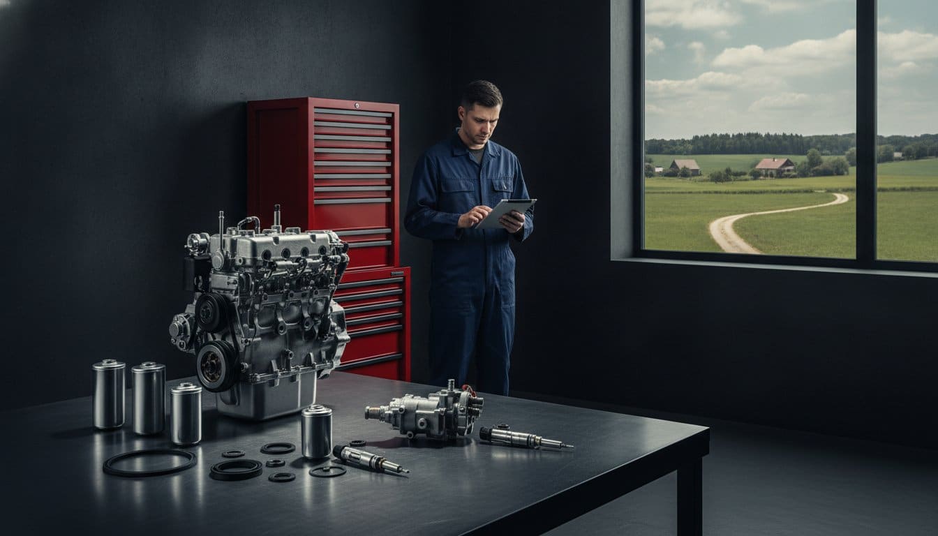 Perkins variklio dalys: 2026 metų techninės priežiūros gidas