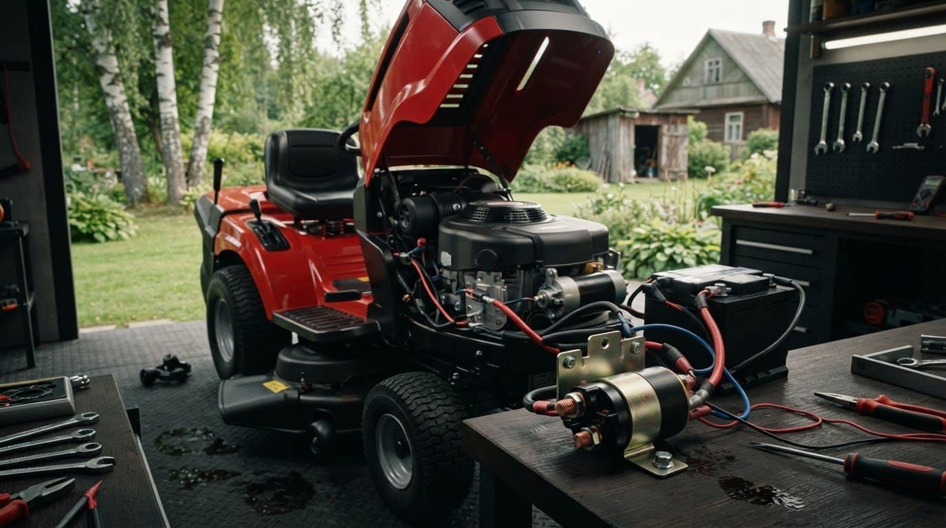 Sodo traktoriaus solenoidas: kaip atpažinti gedimą ir parinkti tinkamą dalį?